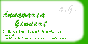 annamaria gindert business card